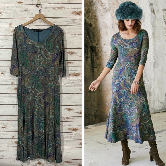 Peruvian Connection Belleville Dress - Paisley - Large - Picture 7 of 7